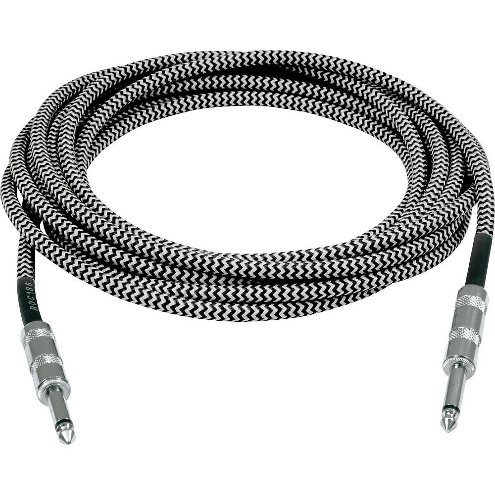 Musician's Gear Standard Instrument Cable Silver Tweed 20 ft. Black and Silver