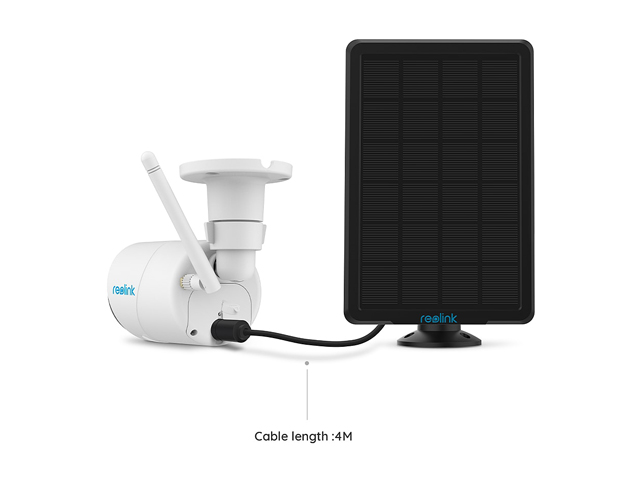 Outdoor Security Camera System Wireless, Solar Battery Powered, 1080p Wirefree Waterproof 2-Way Audio Night Vision w/ PIR Motion Sensor, Support Alexa/Google Assistant, REOLINK Argus Eco+Solar Panel