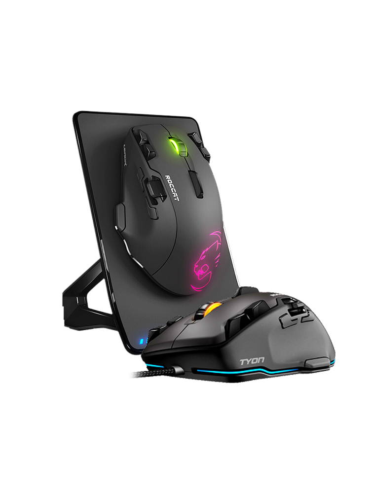 ROCCAT LEADR Wired/Dual Mode Gaming Mouse Computer Notebook Rechargeable Programming Macro