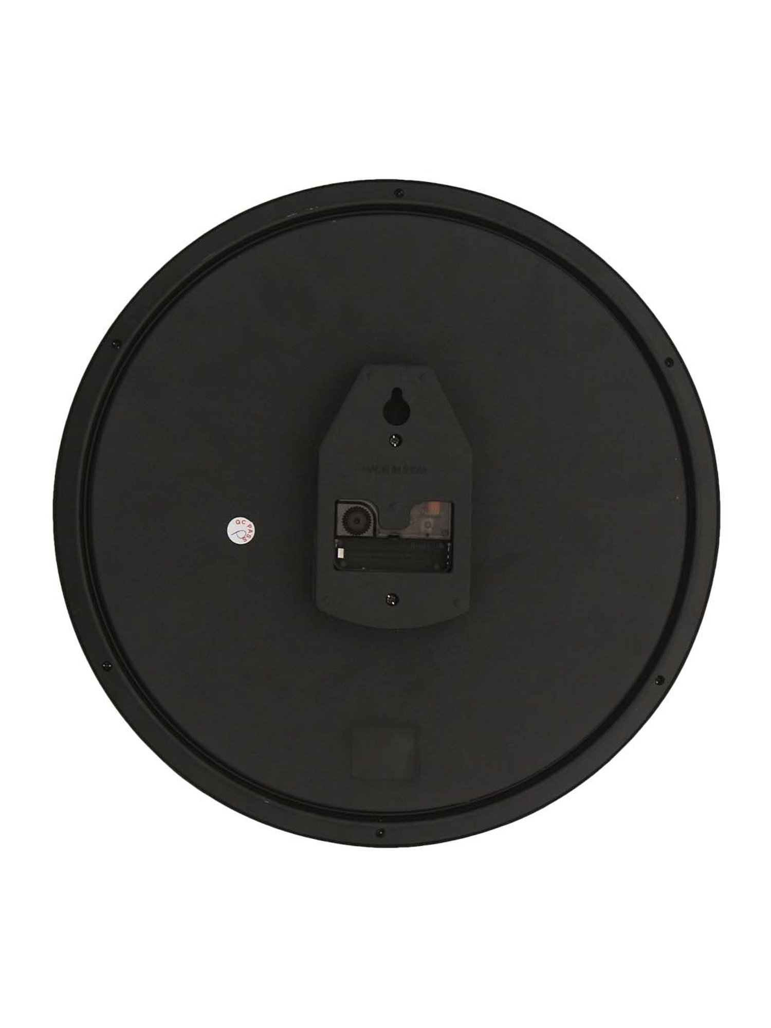 eCraftIndia Designer Round Analog Black Wall Clock