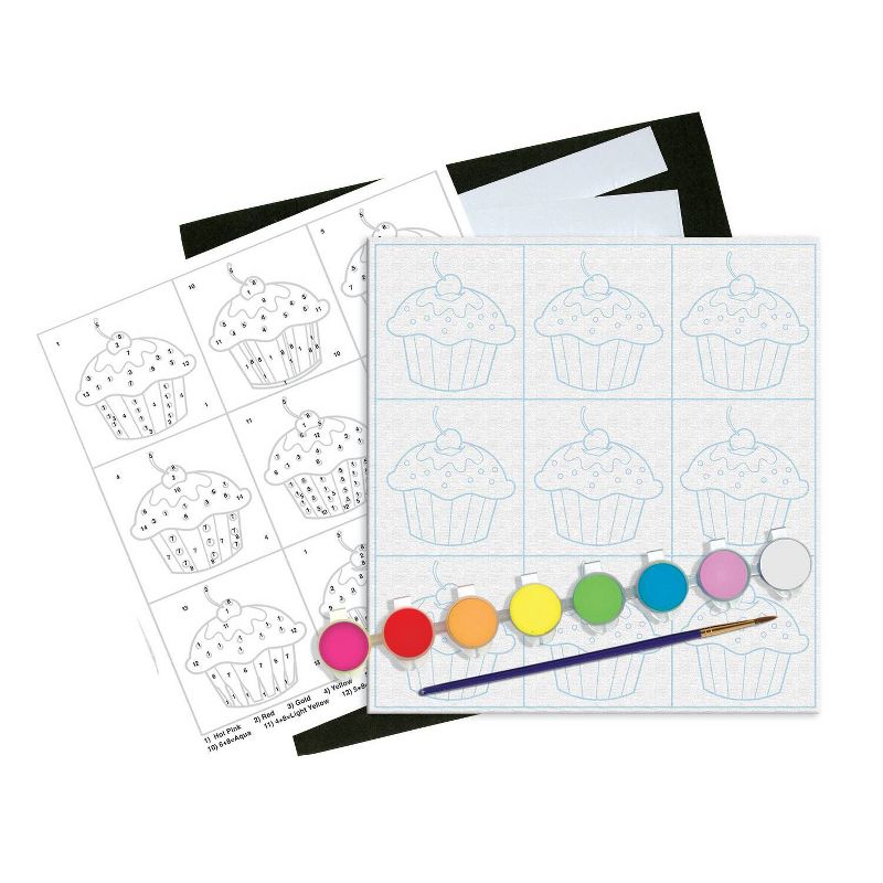 Faber-Castell Paint by Number - Cupcake Pop-Art