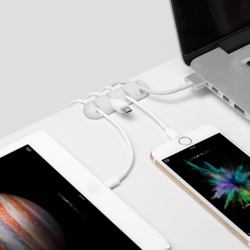 2pk CableDrop Multi Cable Router White  - BlueLounge