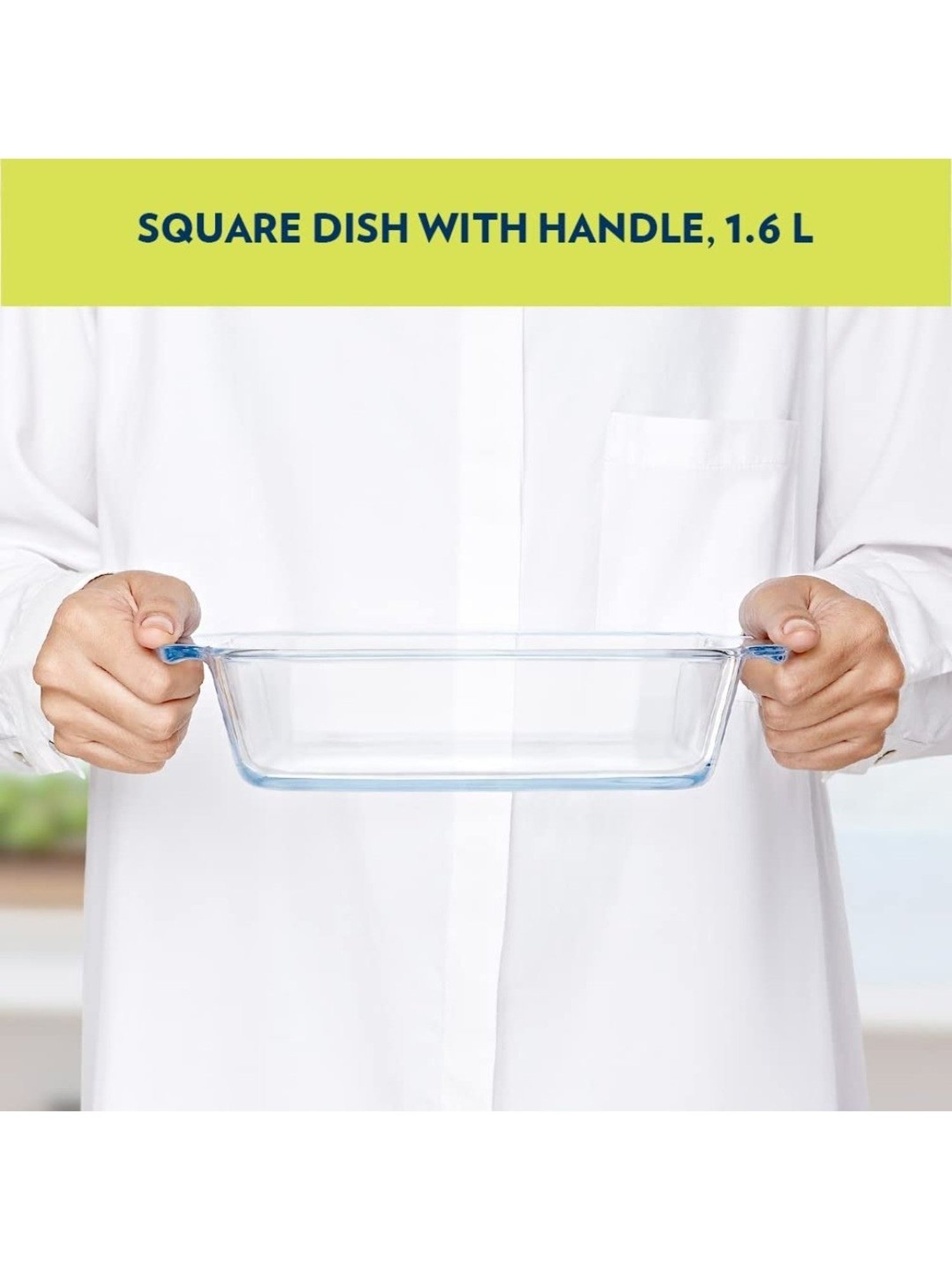 ?Borosil ?Transparent Glass Baking Dish (1600 ML)