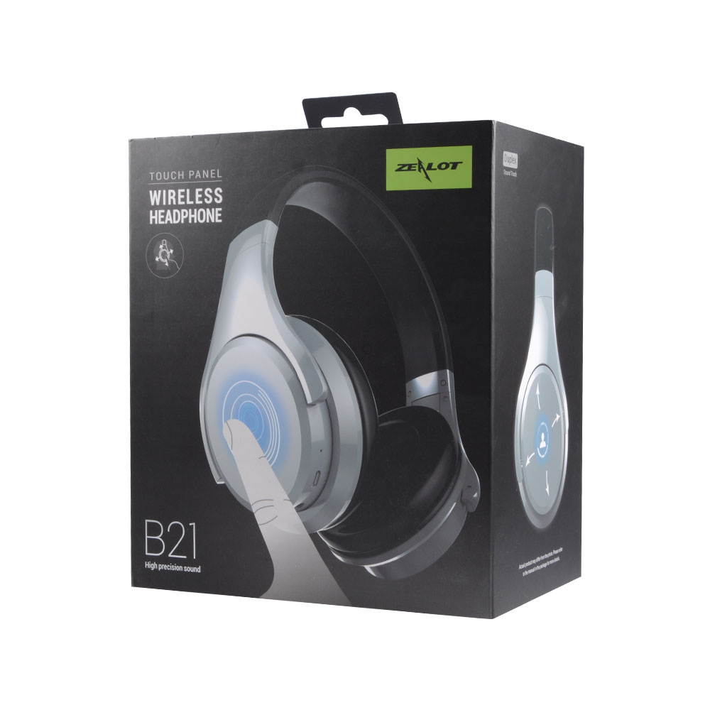 ZEALOT B21 Super Bass Stereo Wireless Bluetooth 4.0 Headphone HiFi Earphone Touch Control Noise Canceling with Microphone