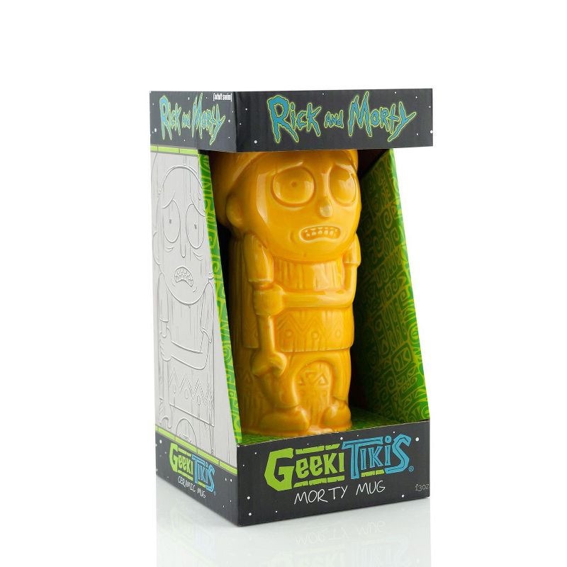 Beeline Creative Geeki Tikis Rick & Morty Morty Mug | Ceramic Tiki Style Cup | Holds 13 Ounces