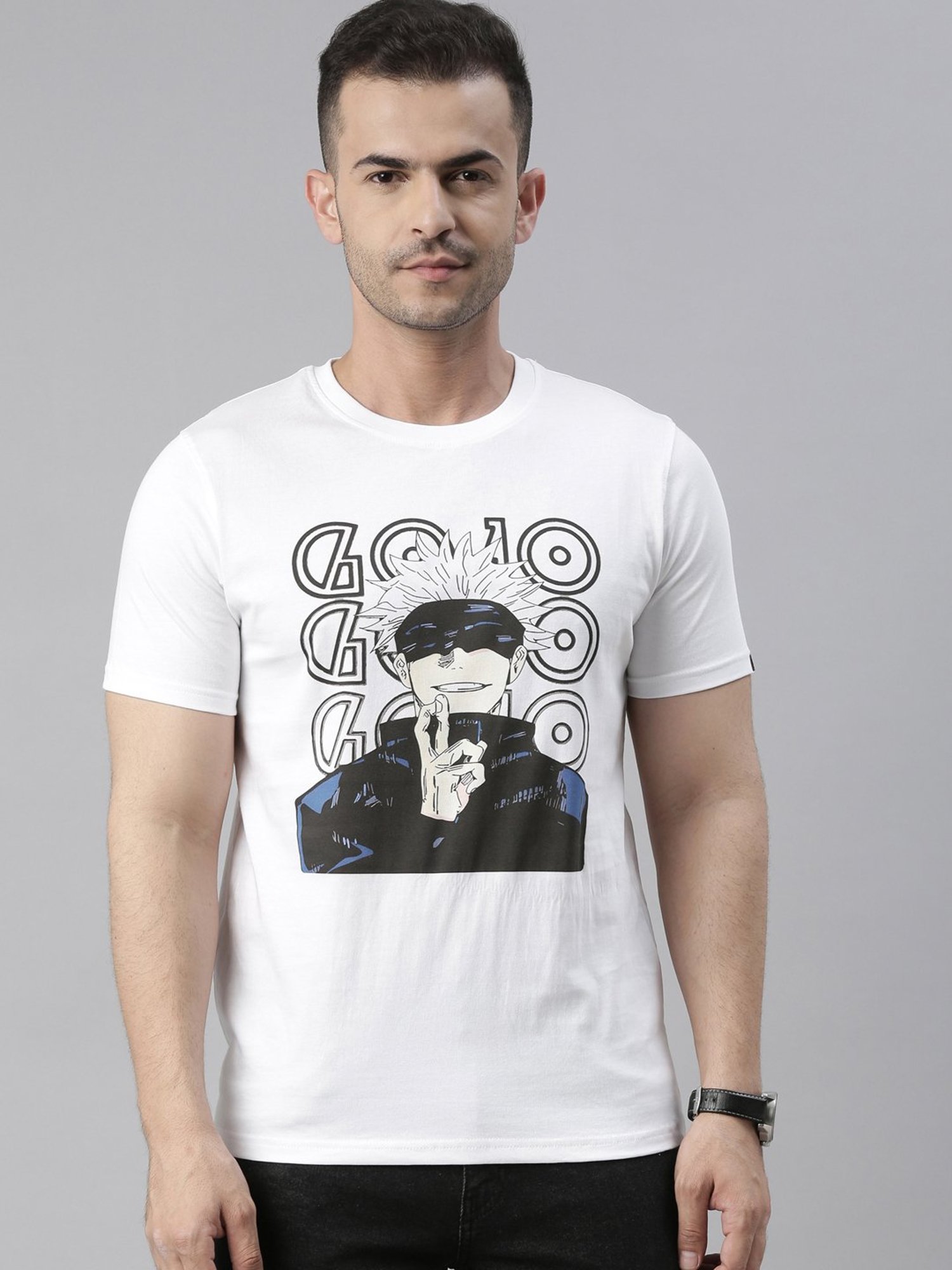 Bushirt White Cotton Crew T-Shirt