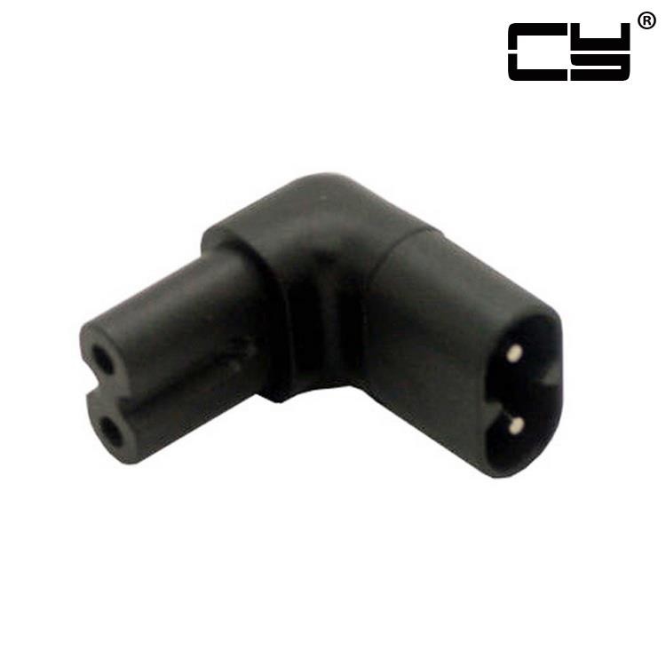 CHENYANG  Figure 8 IEC 320 C7 to C8 90 Degree Up Down Angled Right Angle AC Power Adapter Extension