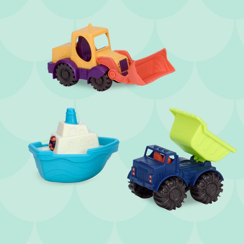 B. toys 3 Toy Vehicles - Loaders & Floaters