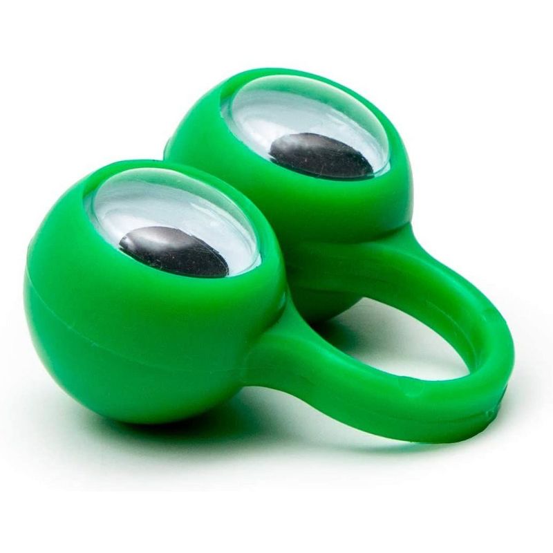 Spooky Central 60 Pack Eyeball Finger Puppets for Halloween Party Favors, 4 Colors