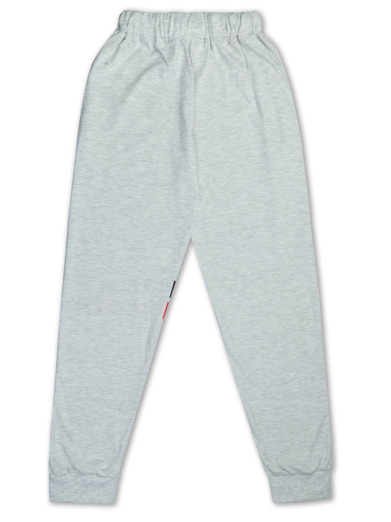 Todd N Teen Kids Grey Melange Graphic Print Joggers