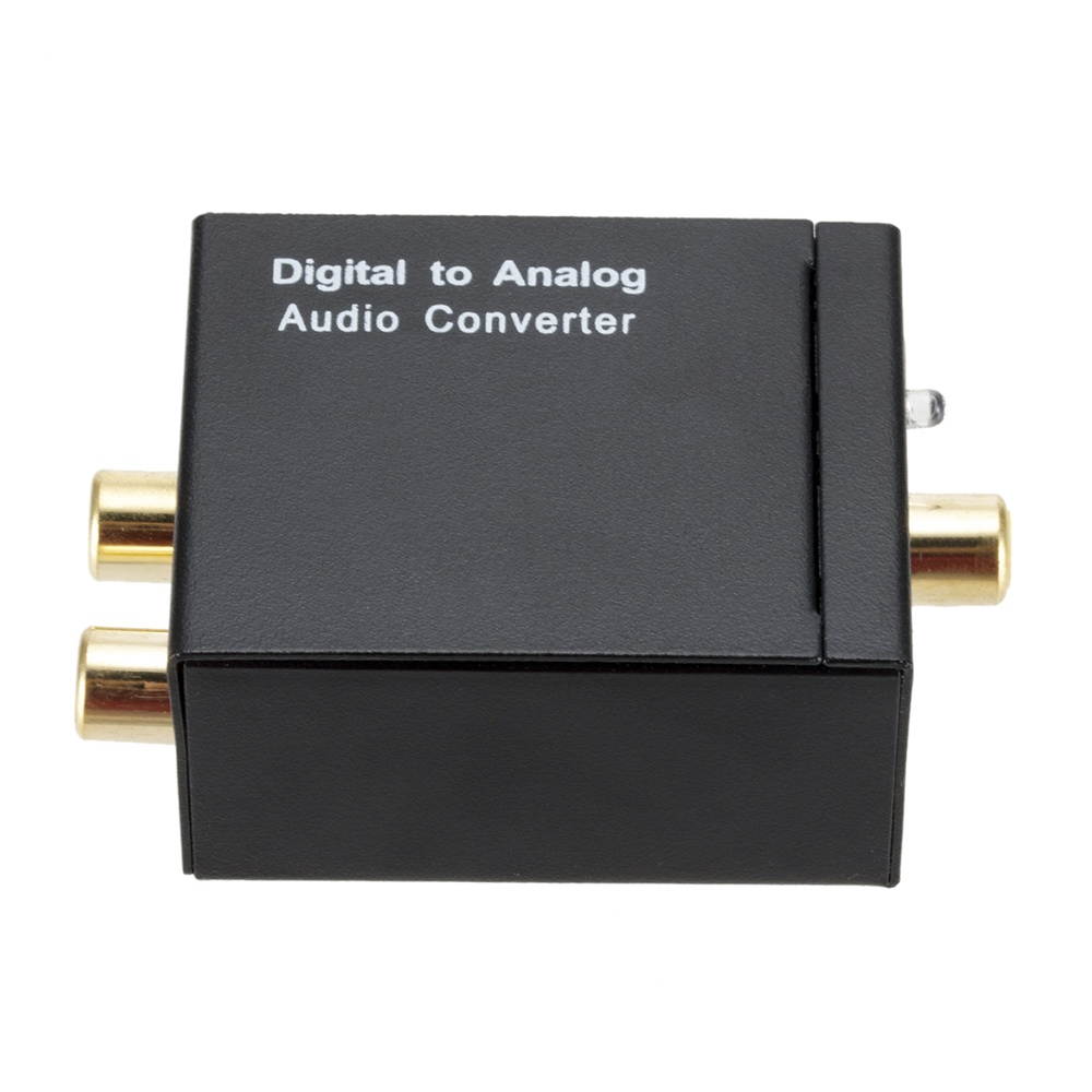 3.5mm Digital to Analog Audio Converter Optical Fiber Coaxial Signal to Analog Audio Adapter