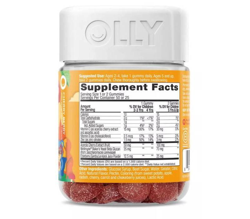 Olly Kids Immunity, Active Immunity and Immunity Sleep Gummy Vitamin Bundle