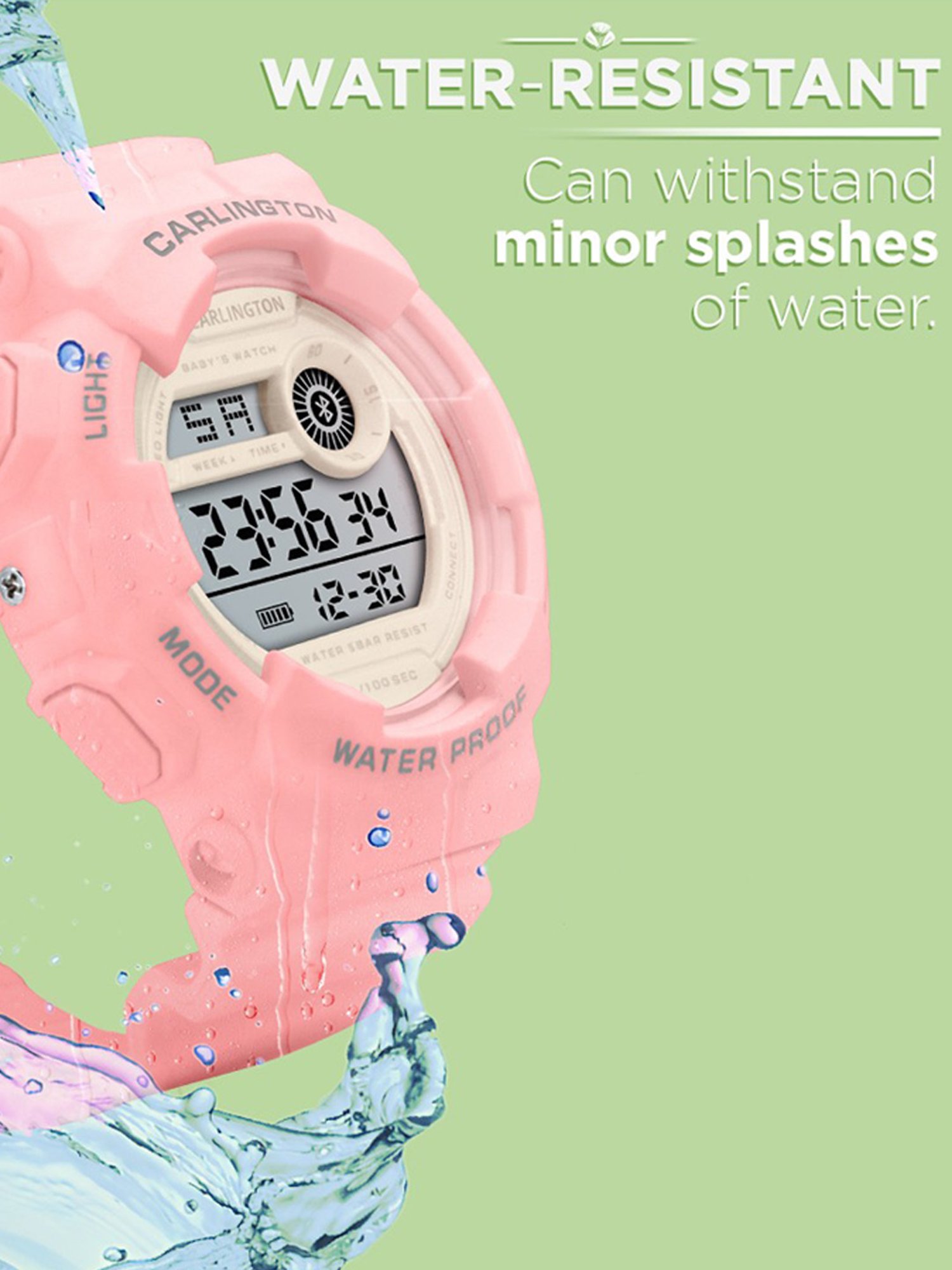 Carlington Junior 9121 Pink Unisex Digital Watch