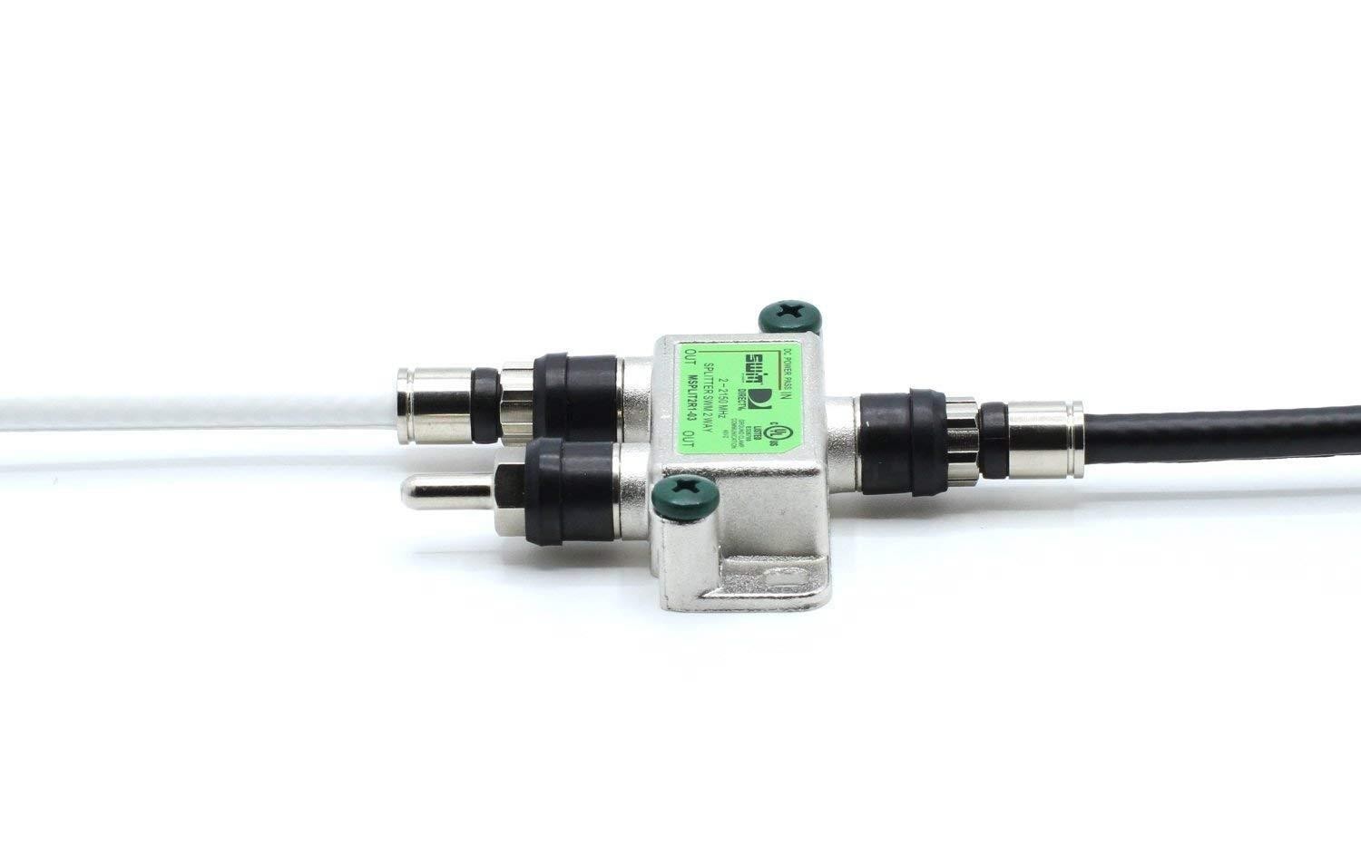 BJC RG-6 Coaxial Cable, 50 Foot, Black; Broadcast Quality Coax, Assembled in ...