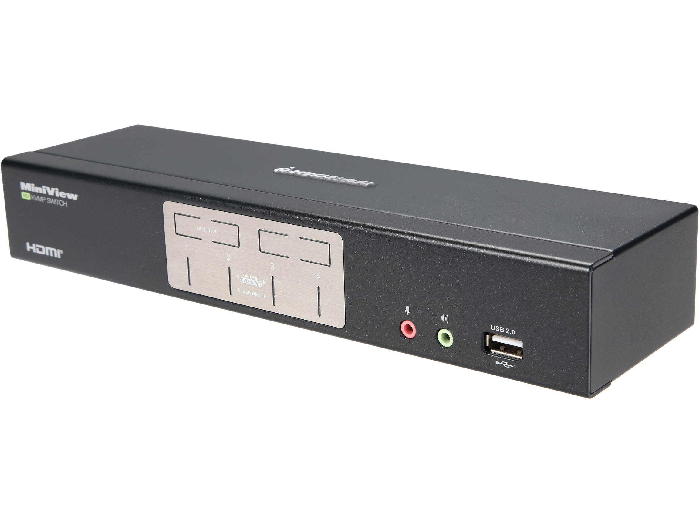 IOGEAR GCS1794DPKIT&nbsp;4-Port HDMI and DisplayPort KVMP Kit with USB Hub and Audio