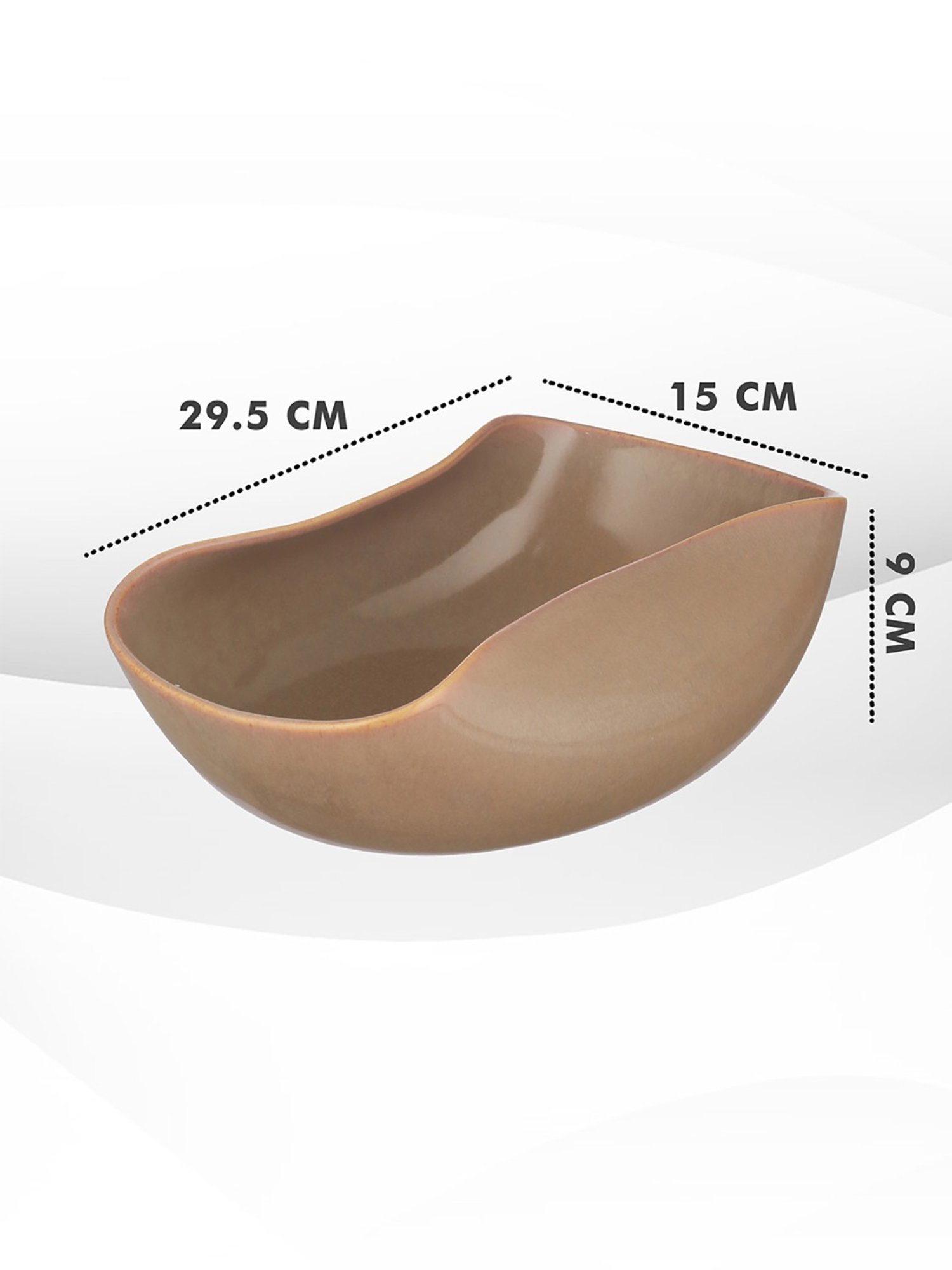 Trovea's Dust Brown Ceramic Fruit Bowl