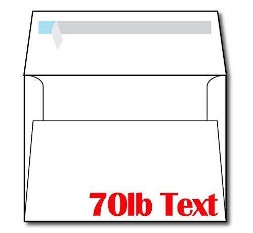 Heavyweight A6 White Self Seal Invitation Envelopes - 100 Envelopes