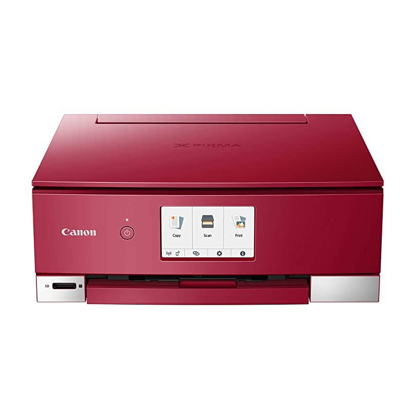 TS8320 All In One Wireless Color Printer Copier Scanner Home Inkjet Printerwith Mobile Printing Red Works with Alexa