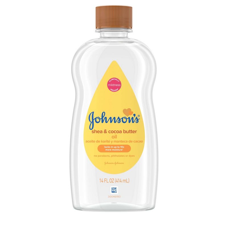 Johnson's Baby Oil with Shea & Cocoa Butter For Dry Skin - 14 fl oz