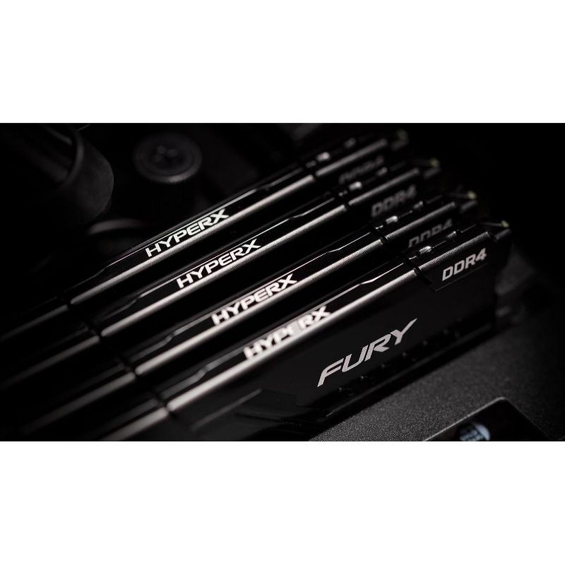 HyperX Fury 8GB DDR4 SDRAM Memory Module - 8 GB (2 x 4 GB) - DDR4-3200/PC4-25600 DDR4 SDRAM - CL16 - 1.35 V - Non-ECC - Unbuffered - 288-pin - DIMM