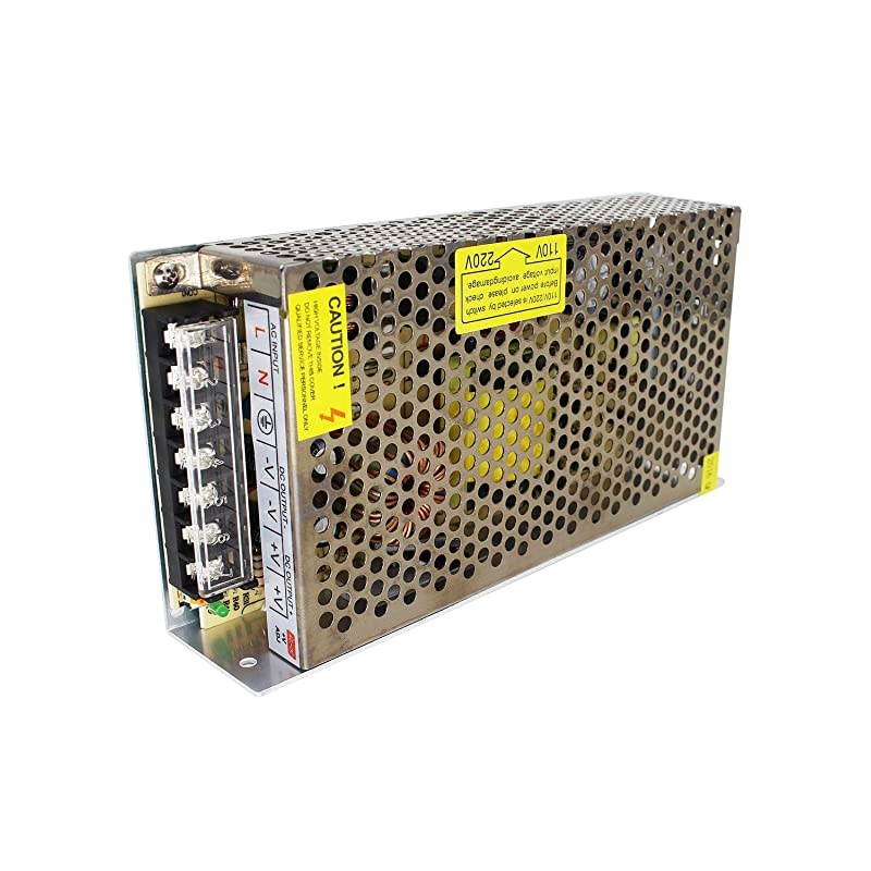 110V/220V AC to DC 24V 8A 200W Switch Power Supply Driver,Power Transformer for CCTV Camera/ Security System/ LED Strip Light/Radio/Computer Project( 24V 8A)