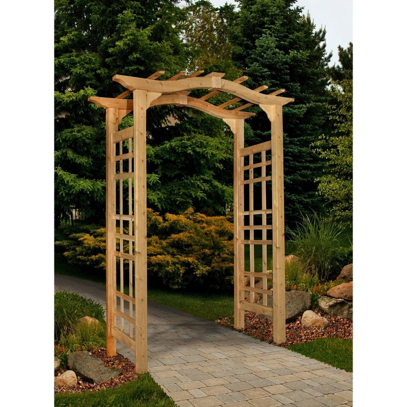 Westwood 18" Cedar Arbor Garden Decorative Structures - Brown - Arbors - Vita