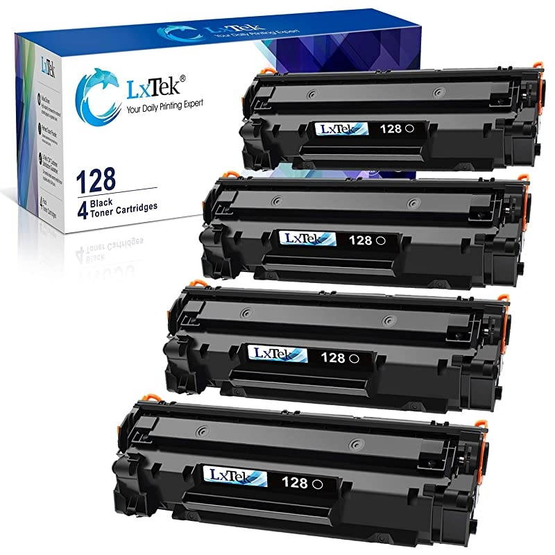 Compatible Toner Cartridge Replacement for Canon 128 CRG128 (Black, 4-Pack)