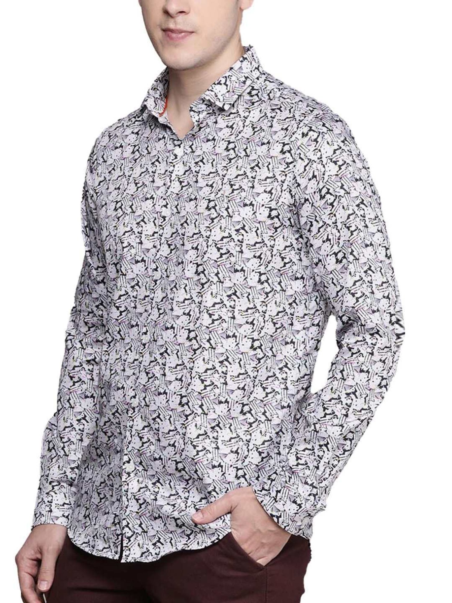 Simon Carter London Multicolor Printed Slim Fit Shirt