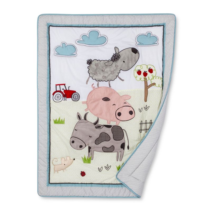 Trend Lab Crib Bedding Set - 4pc - Farm Stack