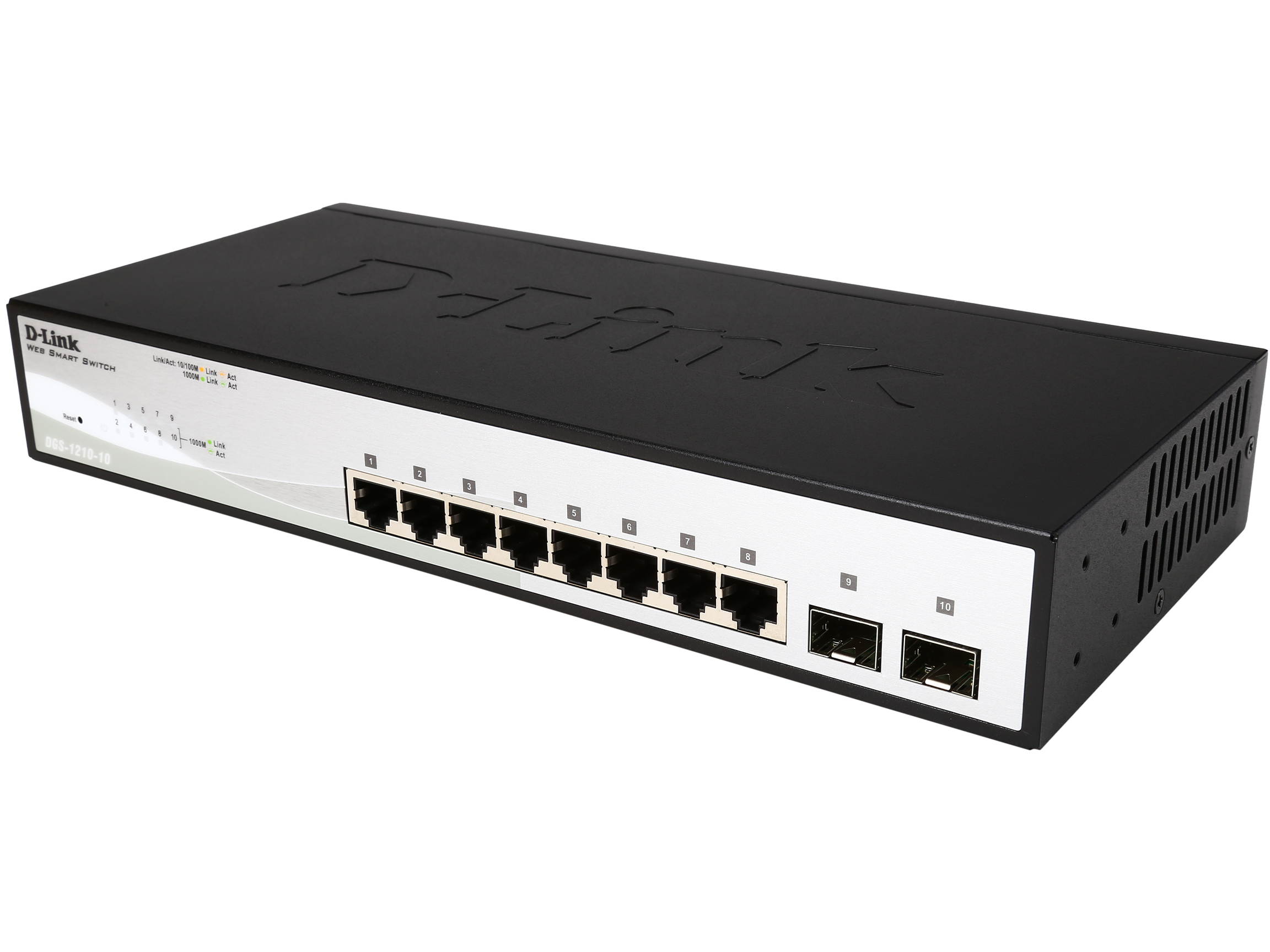 D-Link DGS-1210-10 10-port Gigabit Web Smart Switch Including 2 Gigabit SFP Ports