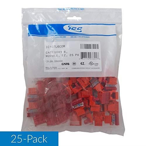 ICC - IC107L6COR - Module CAT 6 EZ 25 PK Orange