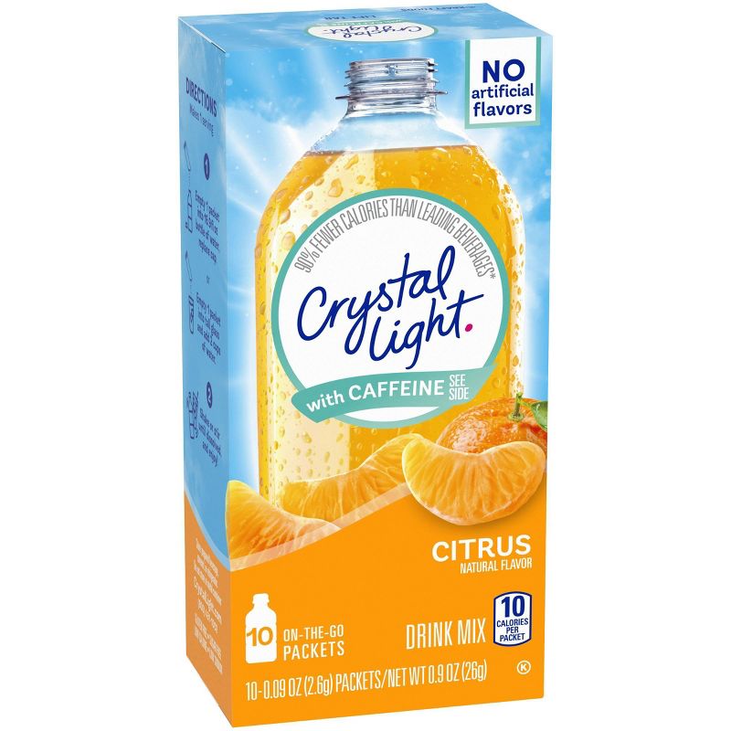 Crystal Light On the Go Citrus Energy Drink Mix - 10pk/.09oz Stix