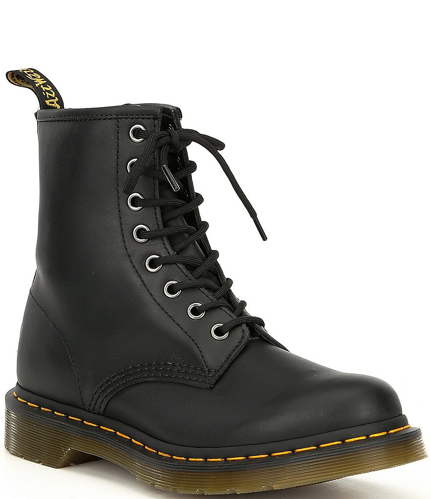 Dr. Martens Women's 1460 Black Nappa Combat Boots