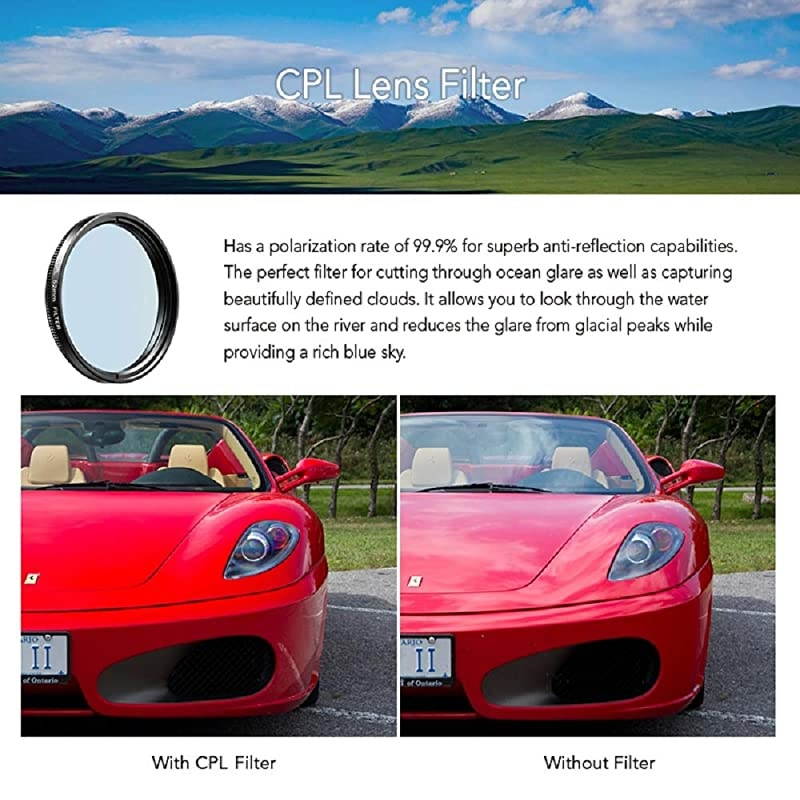 2020 Newly Phone Camera Graduated Color Filter Accessory Kit Adjustable BlueOrangeYellowRed Color Lens Star CPL Filter ND32 Filter for Camera iPhone Samsung Huawei etc
