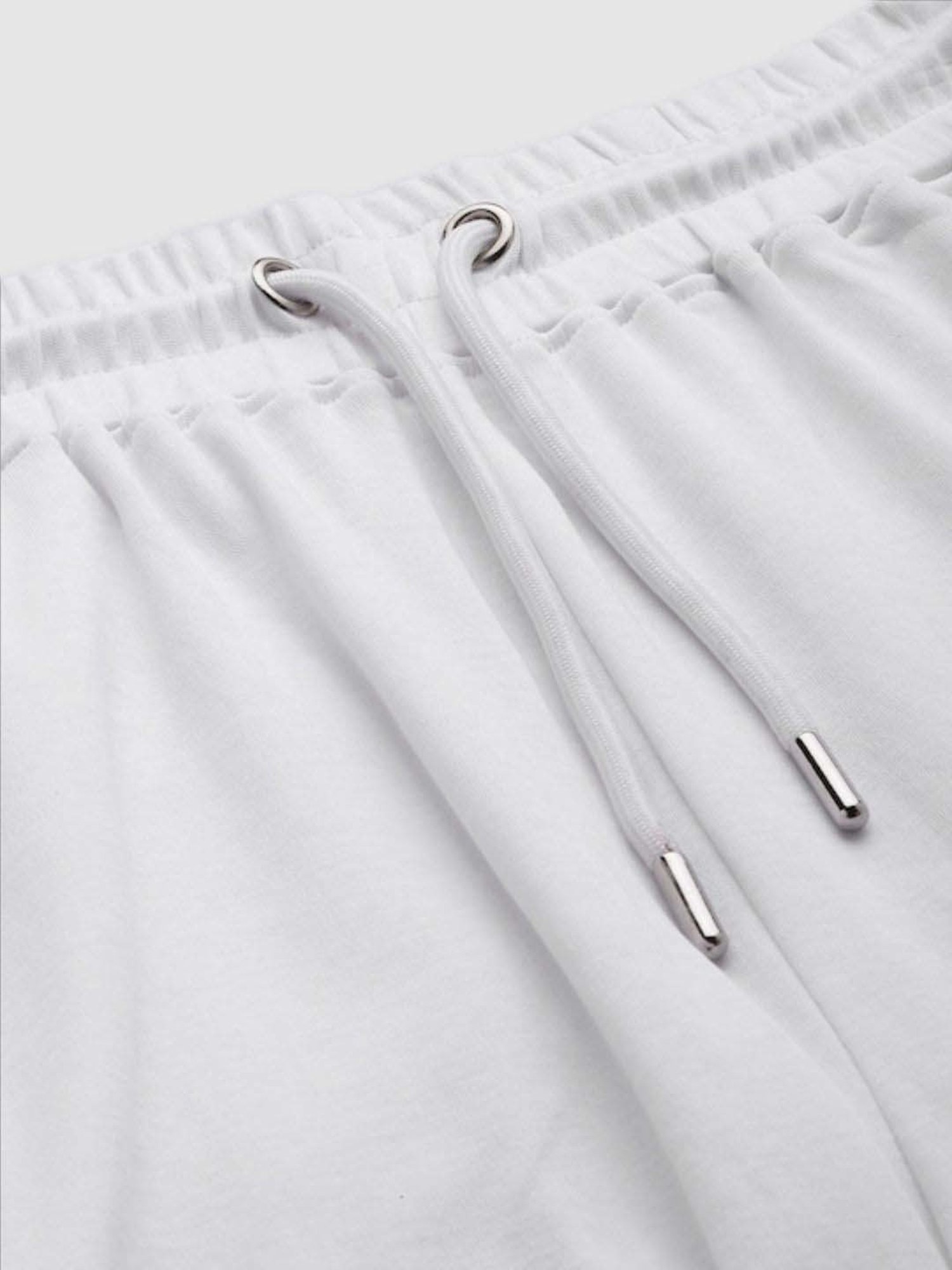 Bene Kleed White Cotton Shorts