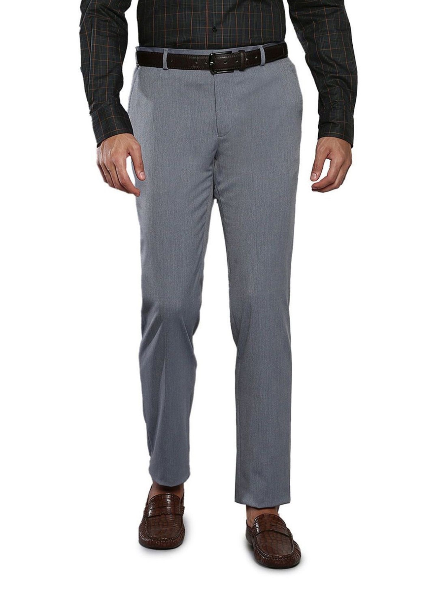 Tommy Hilfiger Light Grey Regular Fit Trousers