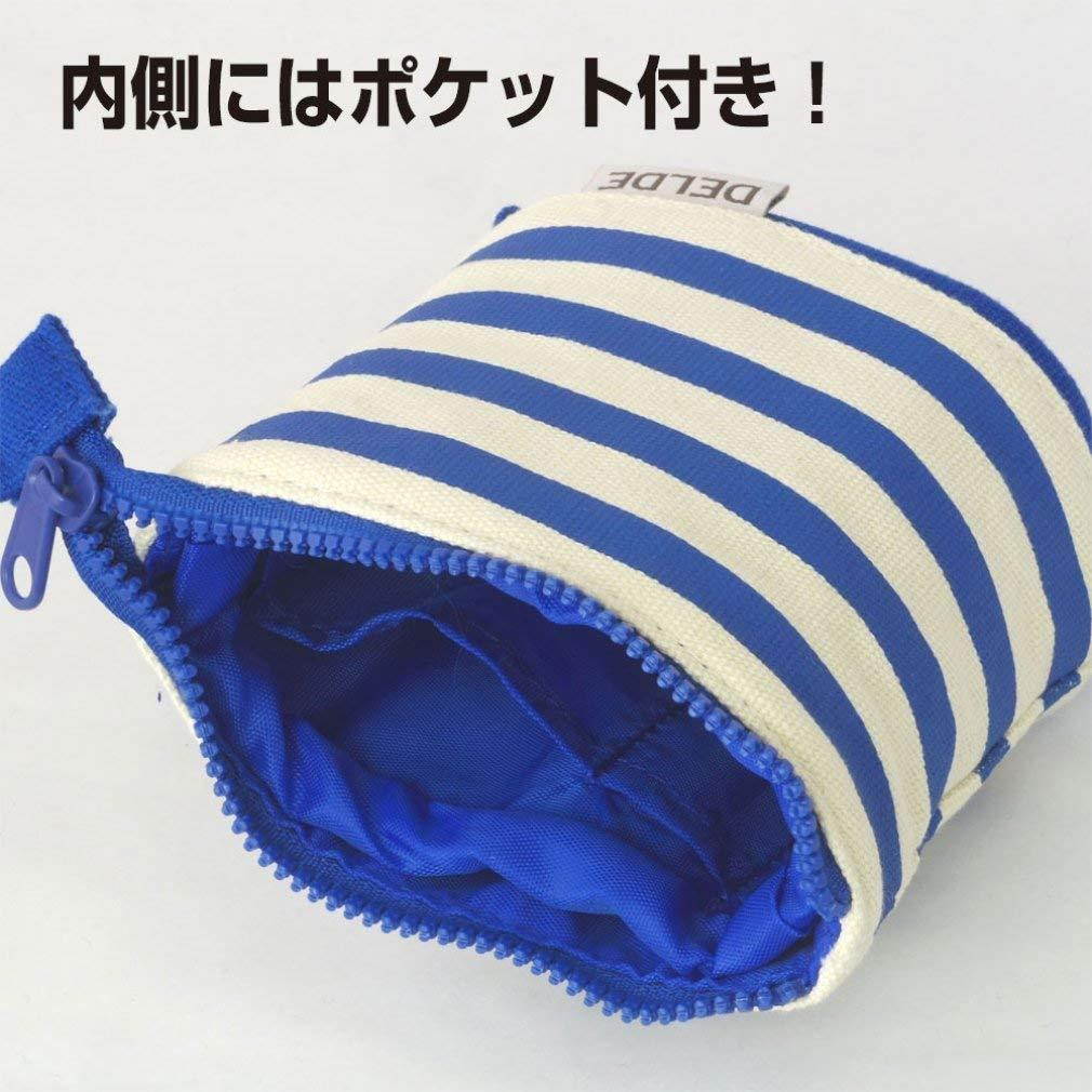 DELDE Pen Case, Pop Blue Stripe