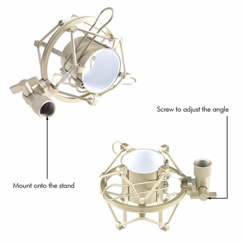 Metal Shockmonut Studio Recording Microphone Shock Mount Spider Mic Holder Clip For Broadcast Computer BM 700 800 BM 8000 BM-800