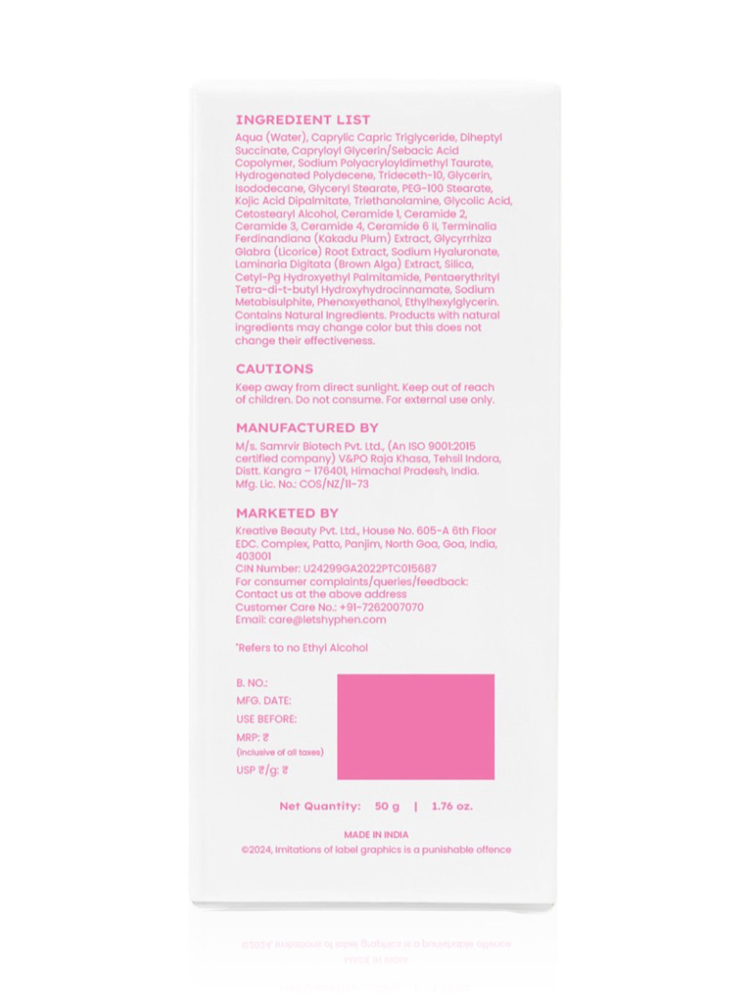Hyphen Advanced De-Pigmentation Serum - 30 ml
