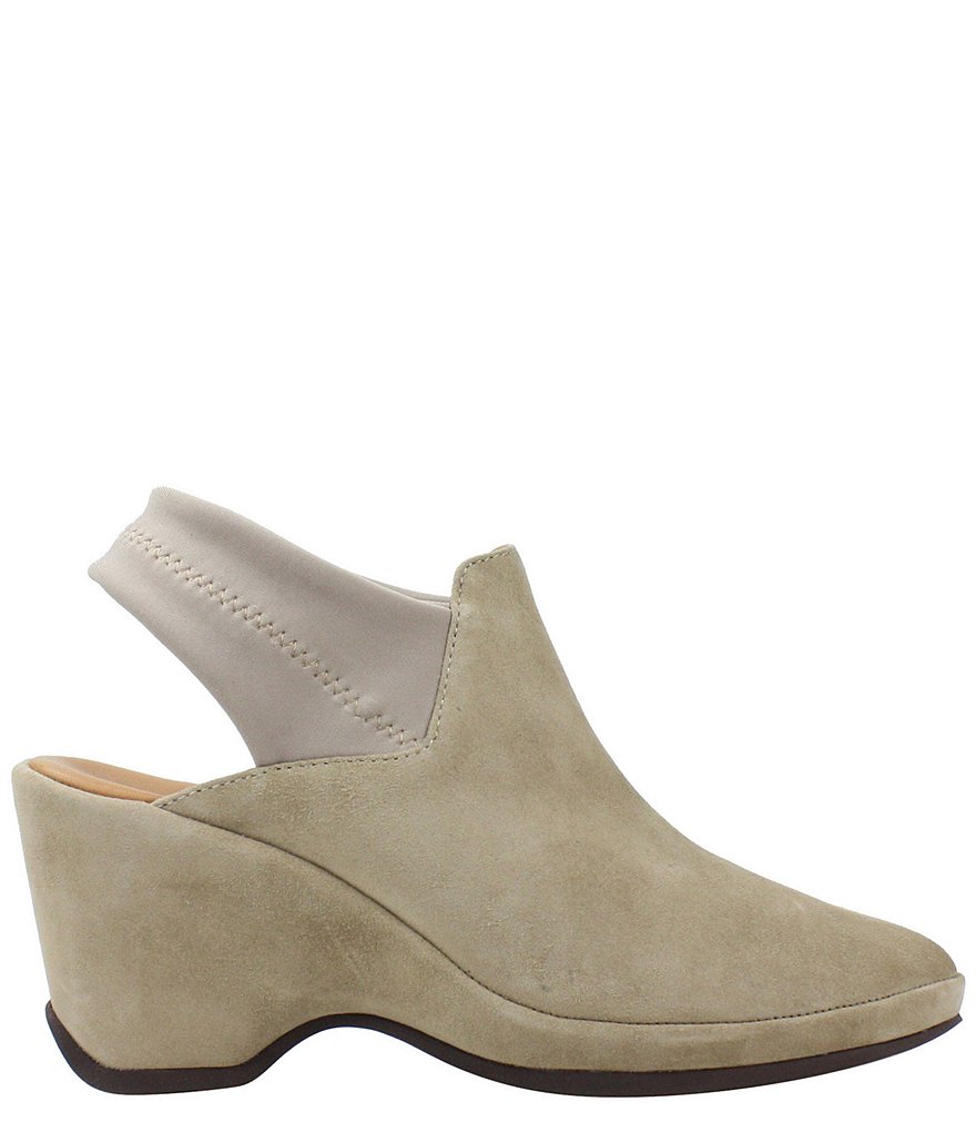 L'Amour Des Pieds Oniella Suede Sling Wedges