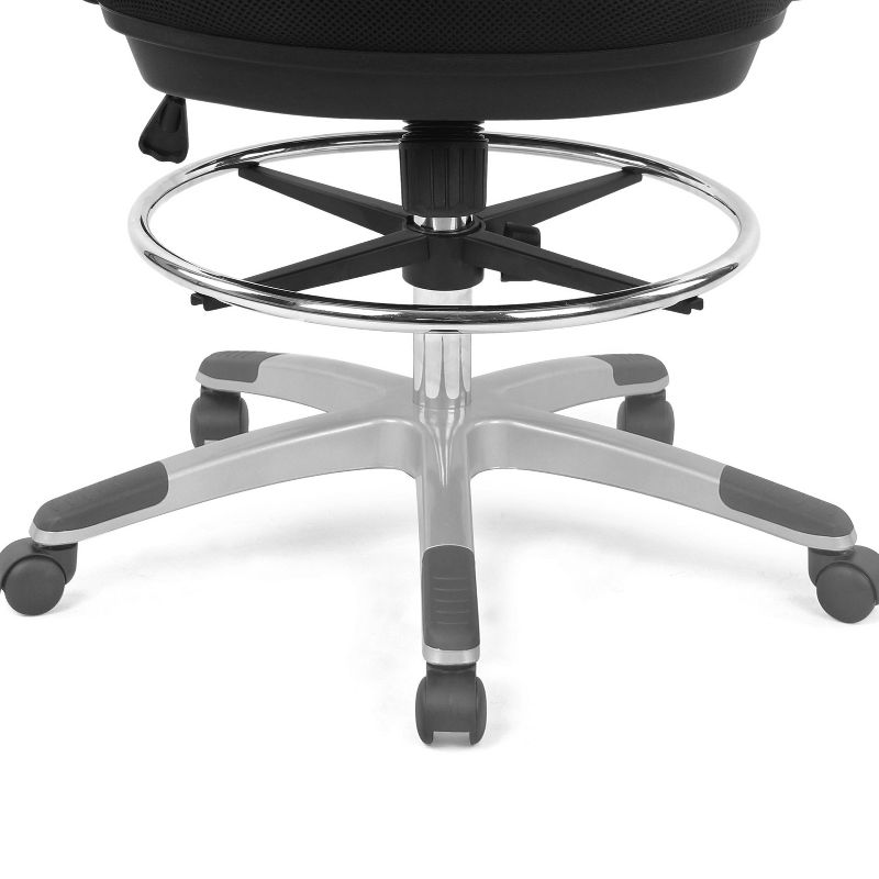 Mission Drafting Chair Black - Poly & Bark