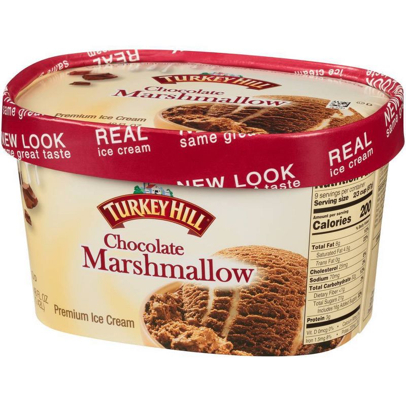 Turkey Hill Chocolate Marshmallow Ice Cream - 48oz