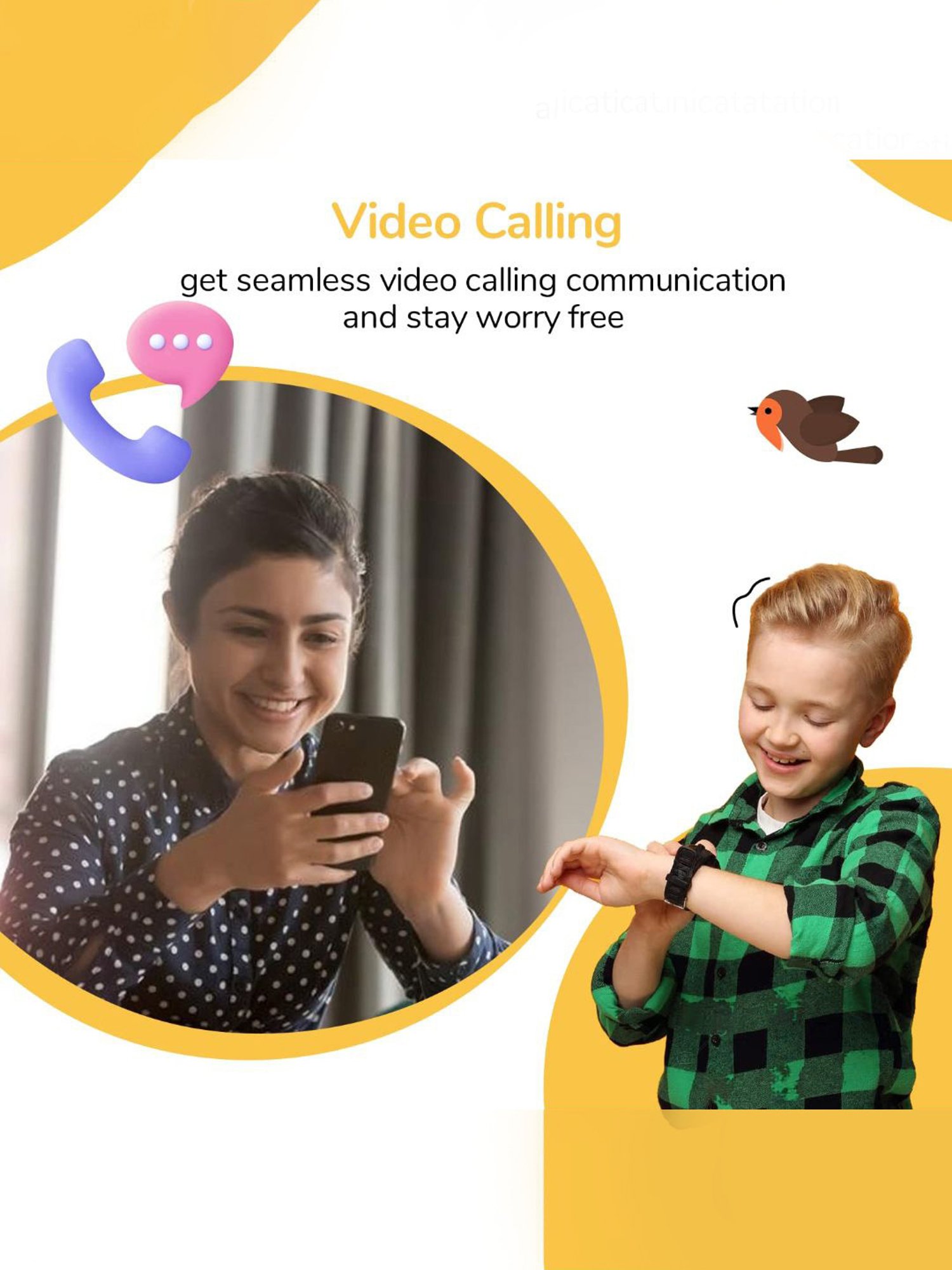 Turet Jellybean Kids Smartwatch with GPS Tracker, Voice & Video Call, SOS, HD Camera (Black)