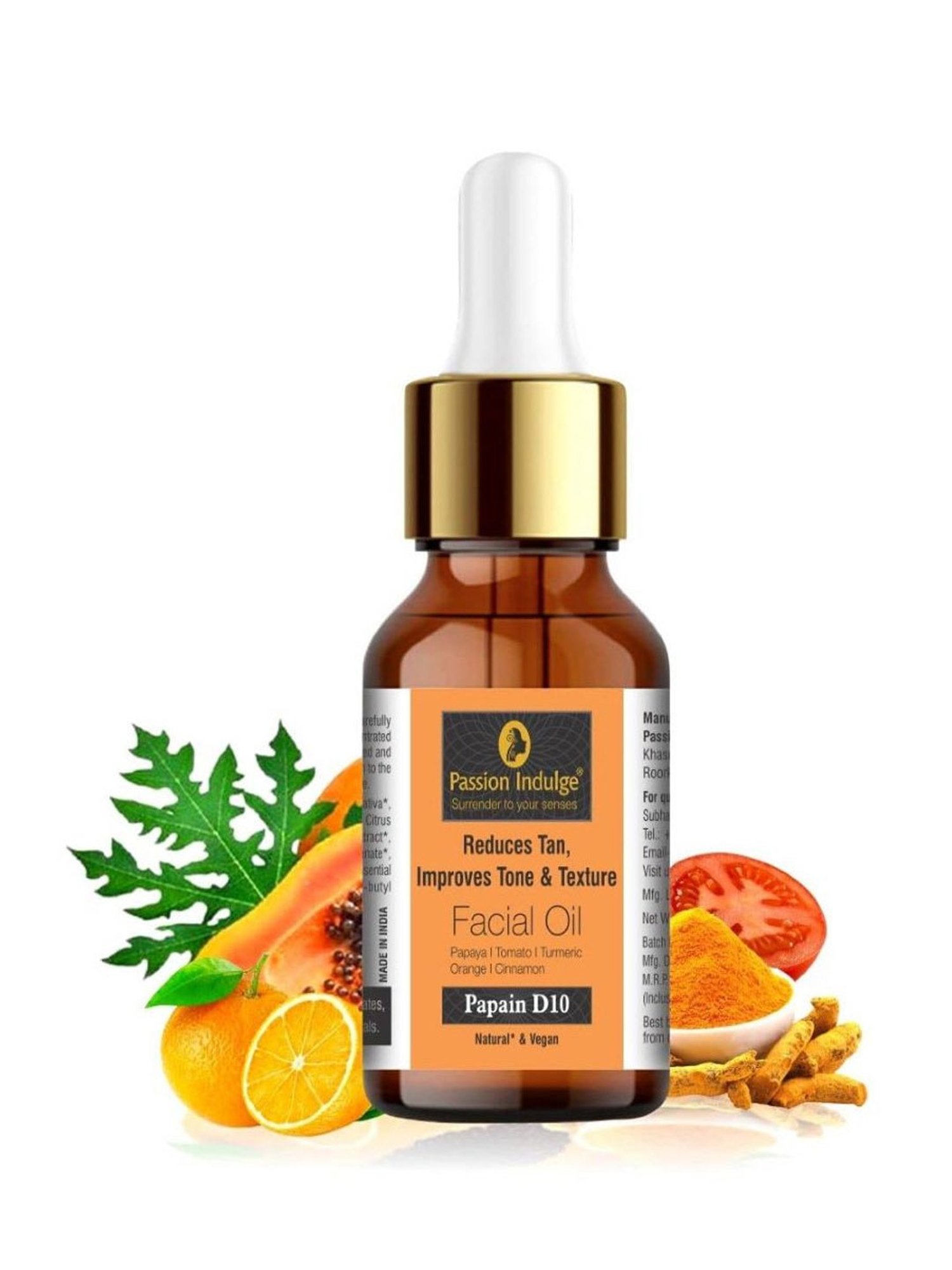 Passion Indulge Papain D10 Facial Oil - 10 ml