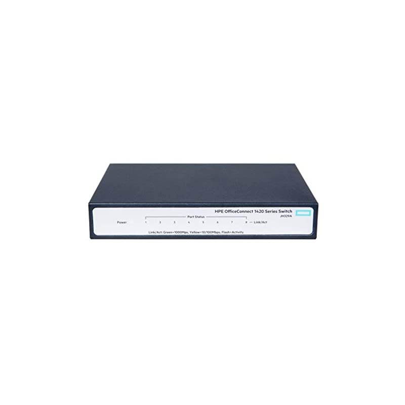 OfficeConnect 1420 8-Port Gigabit Ethernet Unmanaged Switch-8 x GE 10/100/1000 (JH329A#ABA)