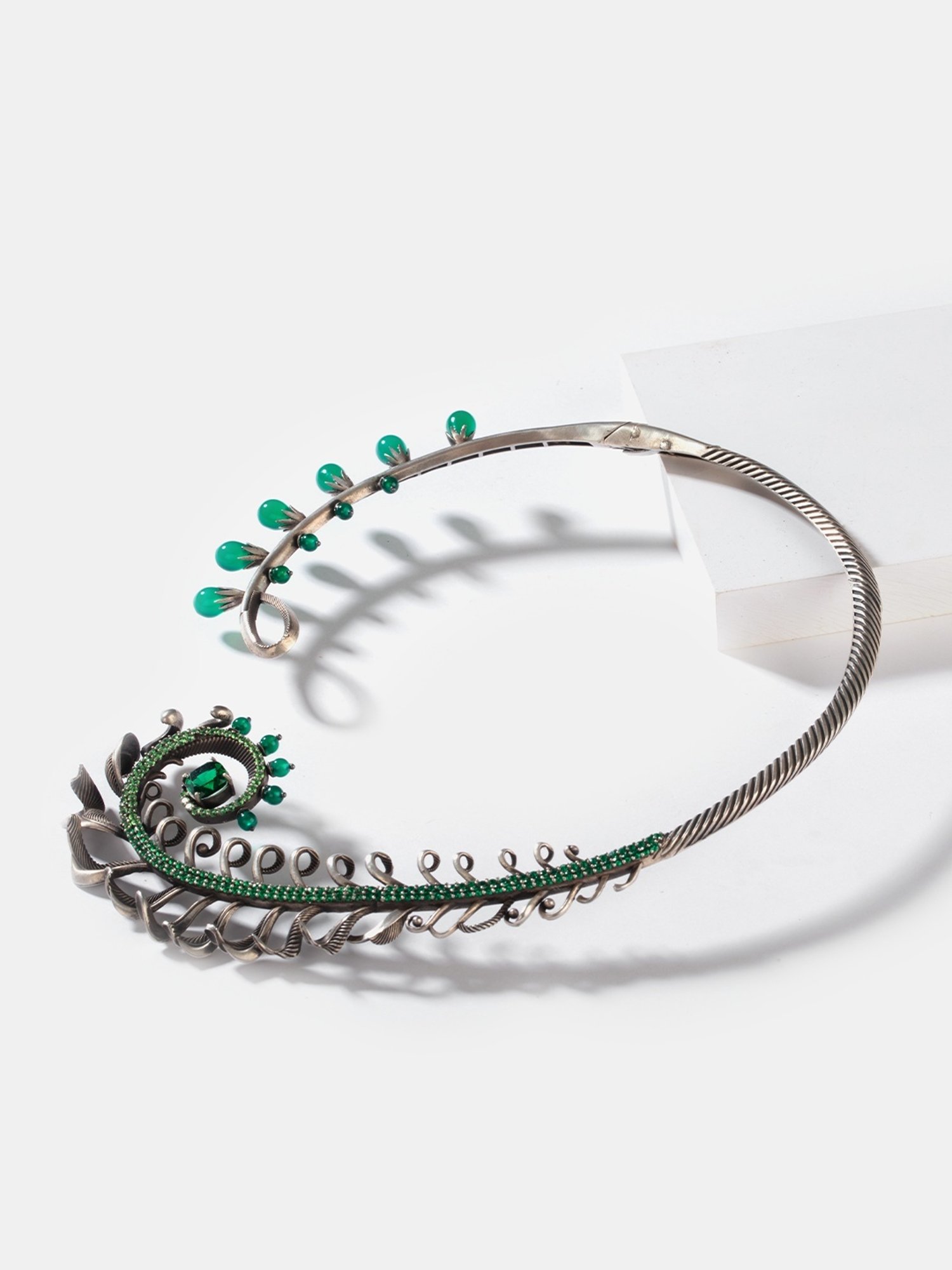 Shaya 92.5 Sterling Silver Unlearn Oxidized Necklace