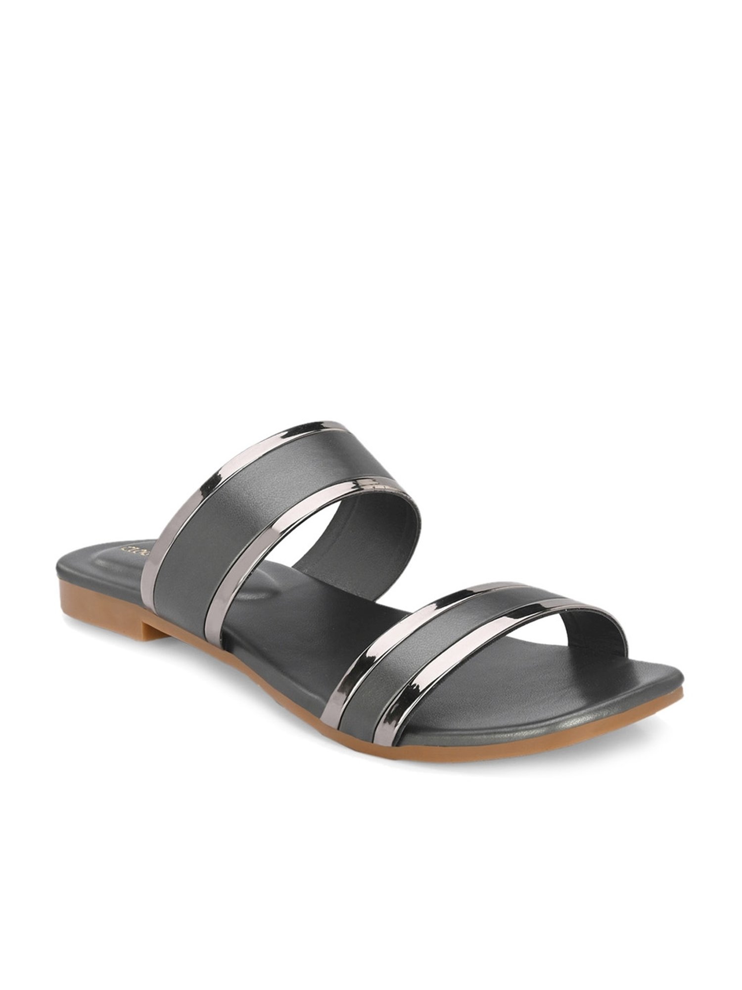 Clog London Women's Grey Casual Sandals