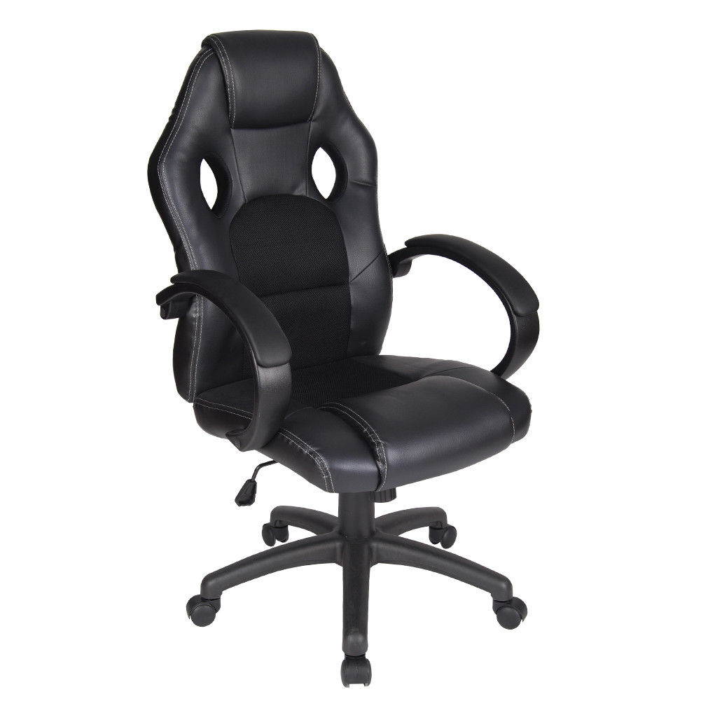 Polar Aurora Office Chair Leather Desk High Back Ergonomic Adjustable pc Chair