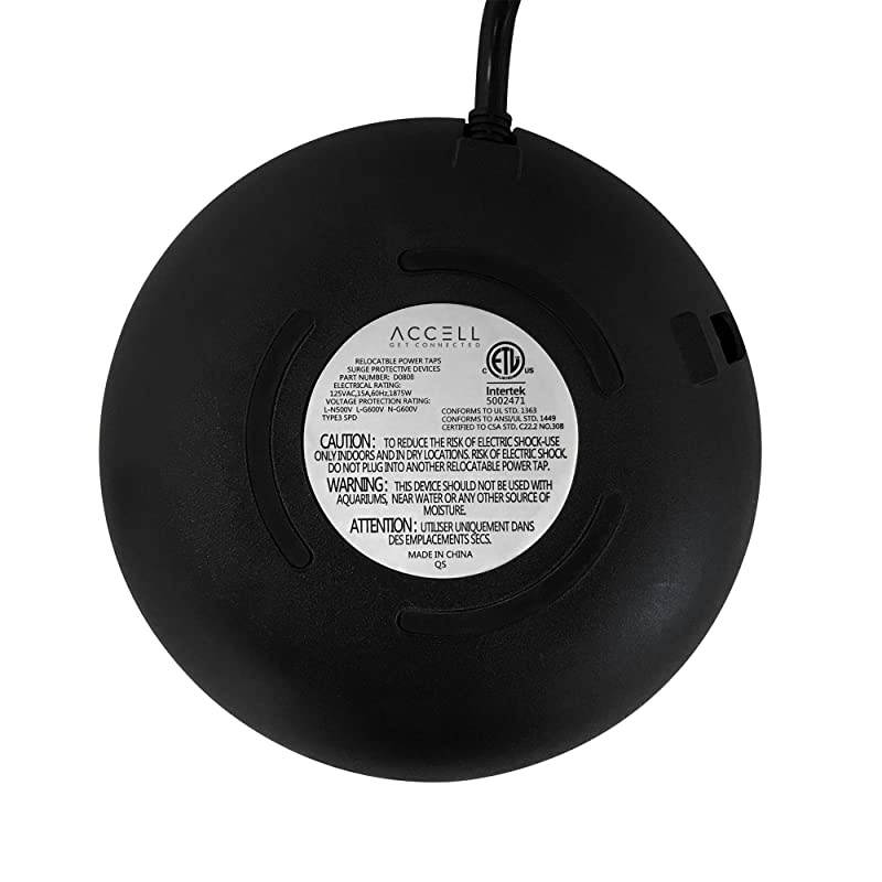 Power Air Surge Protector and USB Charging Station Black 6 ft 18 m D080B048B