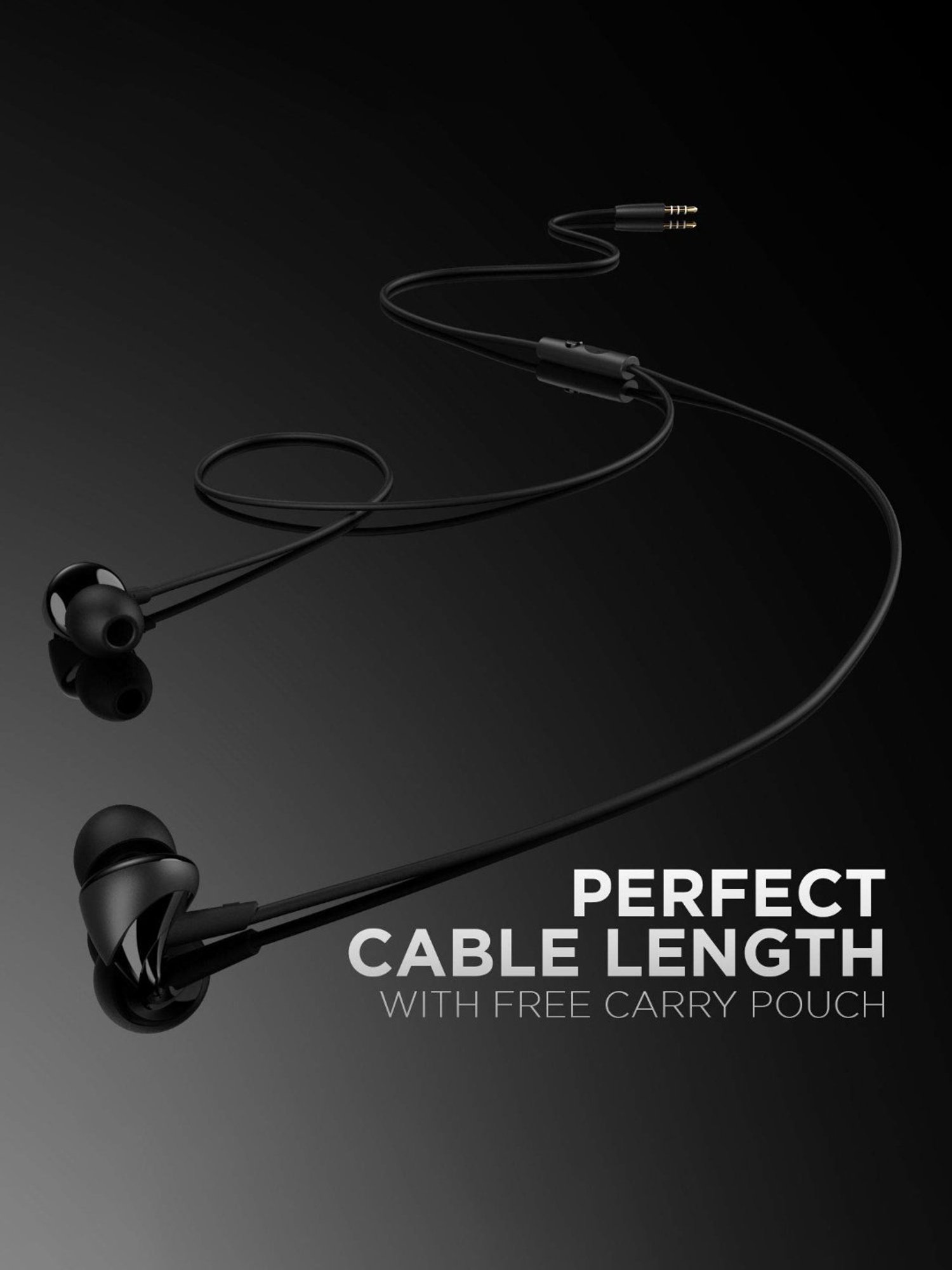 boAt BassHeads 100 T Wired Earphones with Super Extra Bass, Hawk-Inspired Design and Mic (Black)